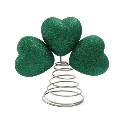 Patricks Day Shamrock Tree Toppers Ornament-Sandblasted version