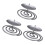 Metal Iron Taper Candle Holders Retro Candlestick-Silver 1