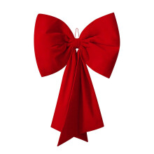 Soft Velvets Valentine Bowknot Decoration Durable-Red 80cm
