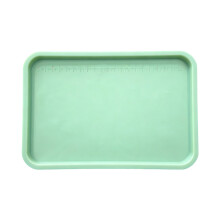 Silicone Craft Mat with Raised Edges to Contain Liquids-Green