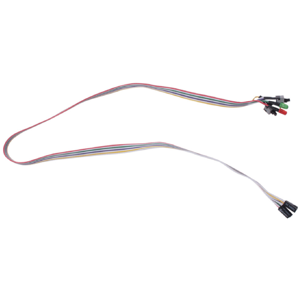 Red/Green Pc Case Led Lamp Atx Power Supply Reset Hdd Switch Lead 20"