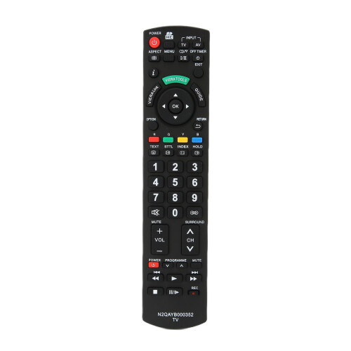 High Quality Replacement Remote, Sensitive Keys Abs Material For Panasonic TV With Universal Fit No Programming Needed