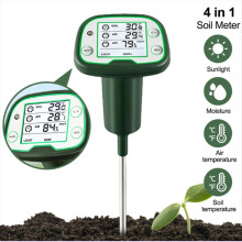 Digital Soil Tester Sunlight Air Moisture Temp Meter Sensor Screen LCD Backlight Hygrometer For Flowers Planting