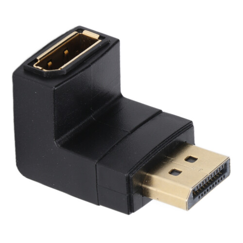 Ασύρματη φόρτιση DisplayPort 90 μοιρών αρσενικό σε θηλυκό προσαρμογέα DP1.4 Υποστήριξη 2