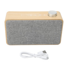 Enceinte stéréo sans fil avec basses, Bluetooth, design rétro et bouton rotatif, plusieurs modes de lecture, idéale pour la décoration de la