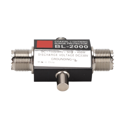 PL259 Protector For Ham Radio And Transceivers, Robust Safety Design Coaxial Surge Protector With Replaceable Arrester Elements, Repeatable Surge Disc 2