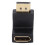 Ασύρματη φόρτιση DisplayPort 90 μοιρών αρσενικό σε θηλυκό προσαρμογέα DP1.4 Υποστήριξη 5