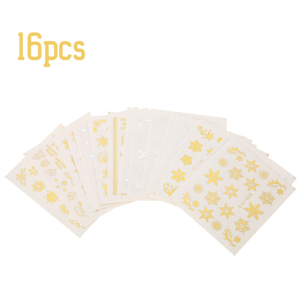 Easy to Remove Nail Art Stickers Self Adhesive Nail Decals Blossom Flower Art Design Luxury Shiny Nail Stickers for DIY Manicure Nail Decorations