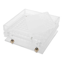 Dispensador de caviar em acrílico com 100 furos, kit de gastronomia molecular, ferramenta para fazer molho de ovas, design inspirado na gaiola da