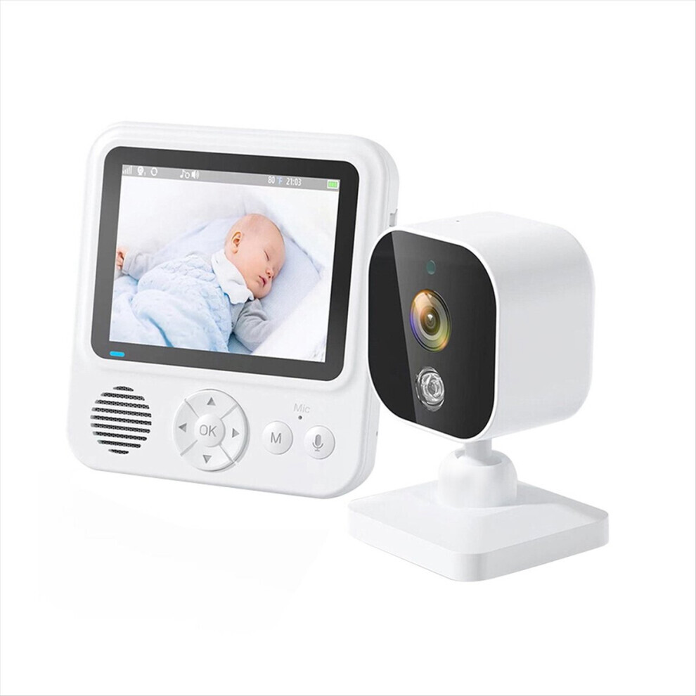 2.8Inch Wireles Baby Monitor with Camera Audio 2-Way Talk Video Babyphone IPS Screen Videophone Nanny -EU Plug