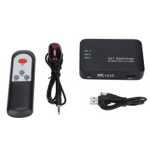 Hdmi Switcher, 3 In And 1 Out Hd Multimedia Interface Ports Support All Available Audio Formats For Seamless Entertainment Experience