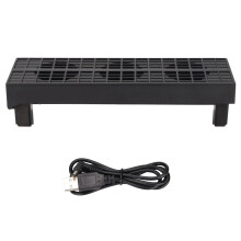 Snap On Type Cooling Fan For Ps4 Slim, Quiet Heat Dissipation Ergonomic Design External USB Cooler Temperature Controlled With 3 Mini Fans For