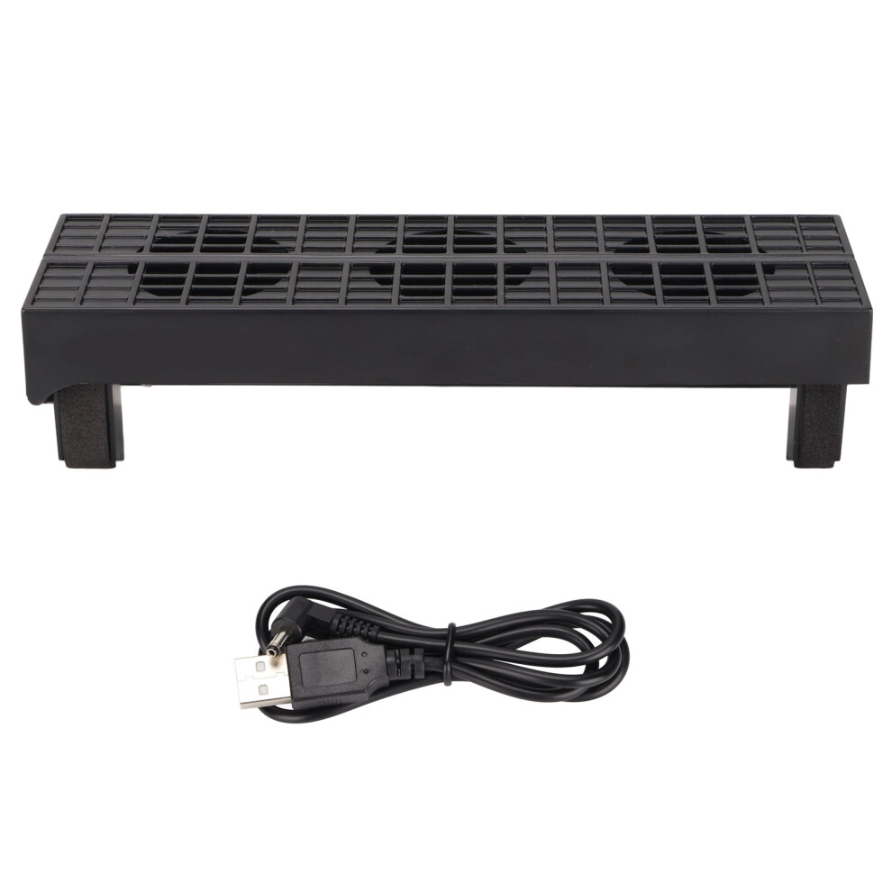 Temperature Controlled Cooling Fan For Ps4 Slim, Snap On Type Ergonomic Design Quiet Heat Dissipation Heat Dissipation Performance With 3 Mini Fans Fo 9176269322243