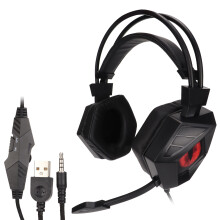 Surround Sound Gaming Headset til Xbox PS5PC, Ubesværet lydkontrol med volumenhjul og mute-knap, Komfortable gamingsessioner med S