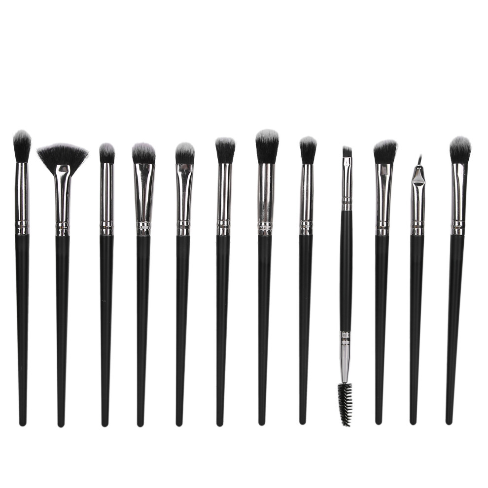 Makeup Brush Set 12Pcs Eye Makeup Brushes With Plastic Brush Handle And Soft Bristles, Includes Eyeliner Concealer Tools For Professional Face