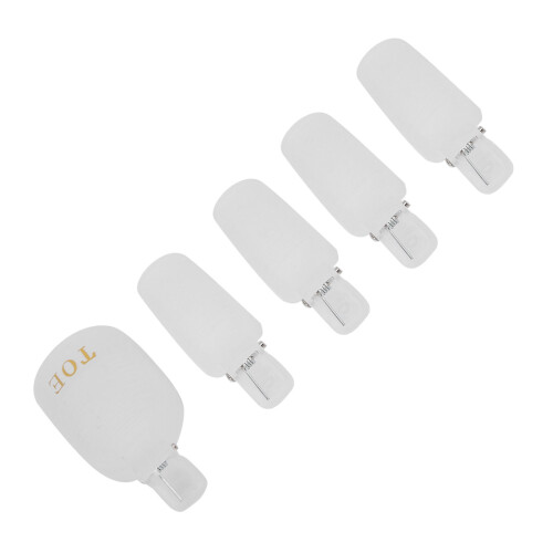 5 pièces Clips de retrait du vernis gel transparents Taille unique 2