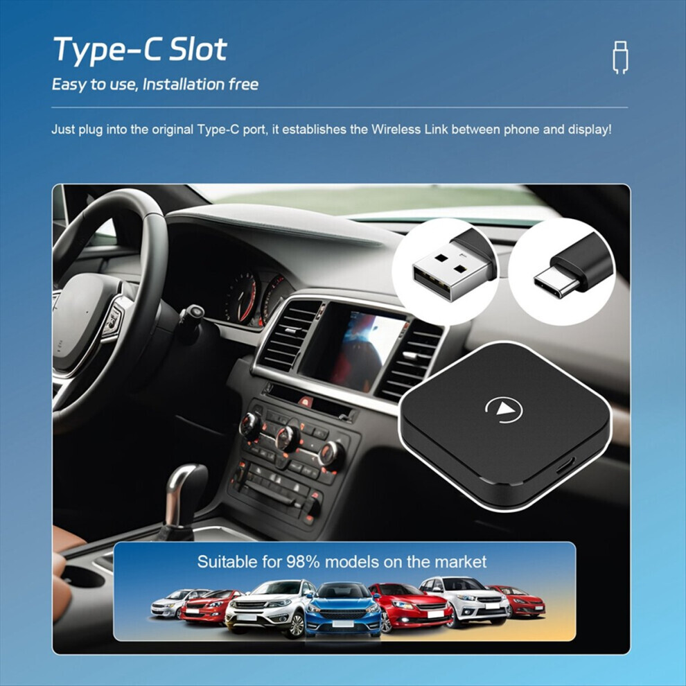 Wireless CarPlay Adapter for Factory Wired Most Cars New Upgrade Dongle Converts