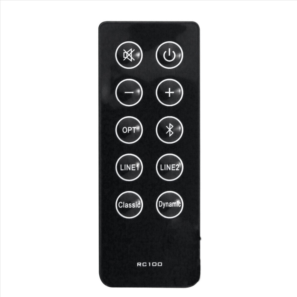 Replace RC10D RC100 Remote Control for R2000DB Soundbar Powered Bluetooth Bookshelf Speakers