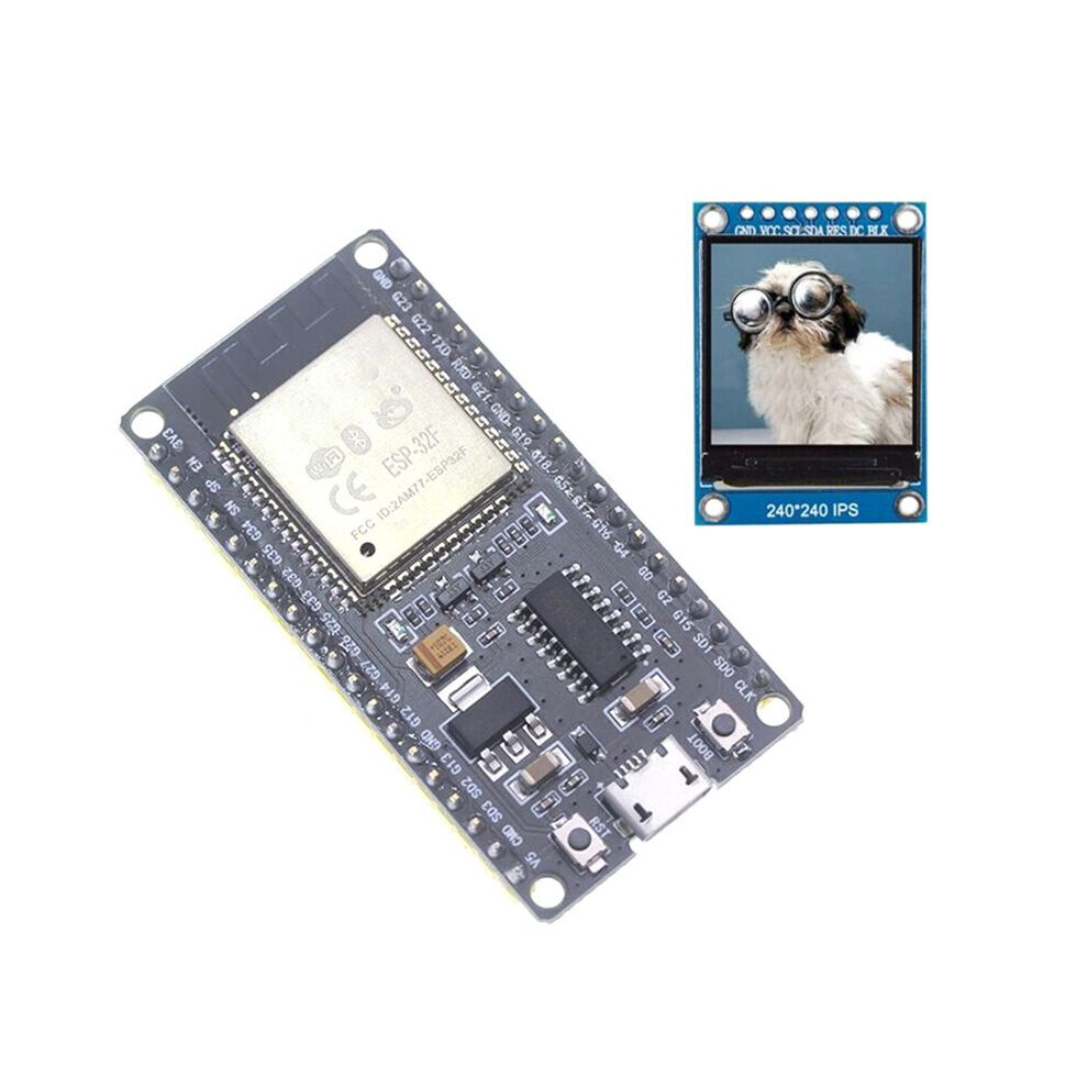 ESP32F Module Development Board CH340 Driver Wireless WiFi Bluetooth with 1.3 Inch Color Screen