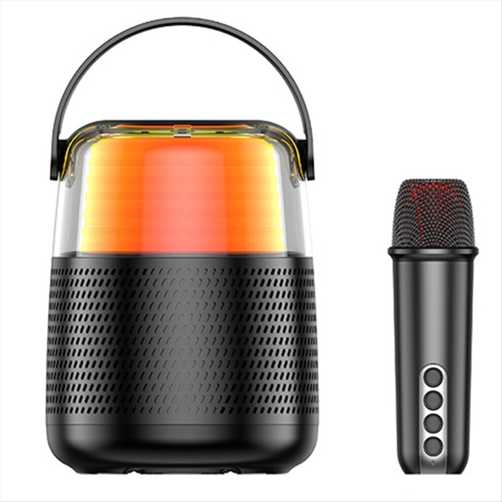 Light 3000Mah 6W Colorful Bluetooth 5.3 Speaker Rgb Home Subwoofer With Microphone Portable Aux Tf Card Playback