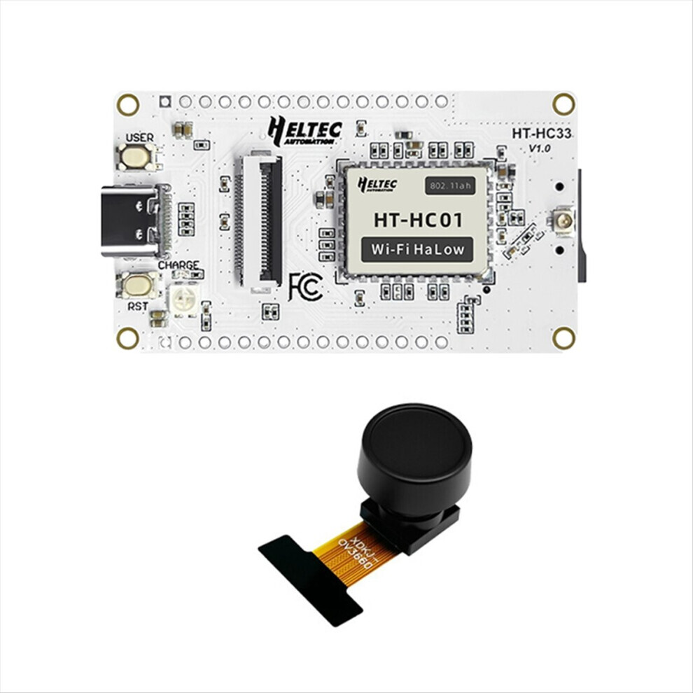 ESP32 Wi-Fi HaLow Camera HT-HC33 Development Board Integrated OV3660 160 Wide-Angle Len