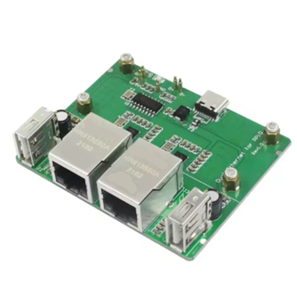 1PCS/LOT for Zero 2W Dual Network Port Expansion Board USB HUB Dock RJ45 Ethernet Hub Module A