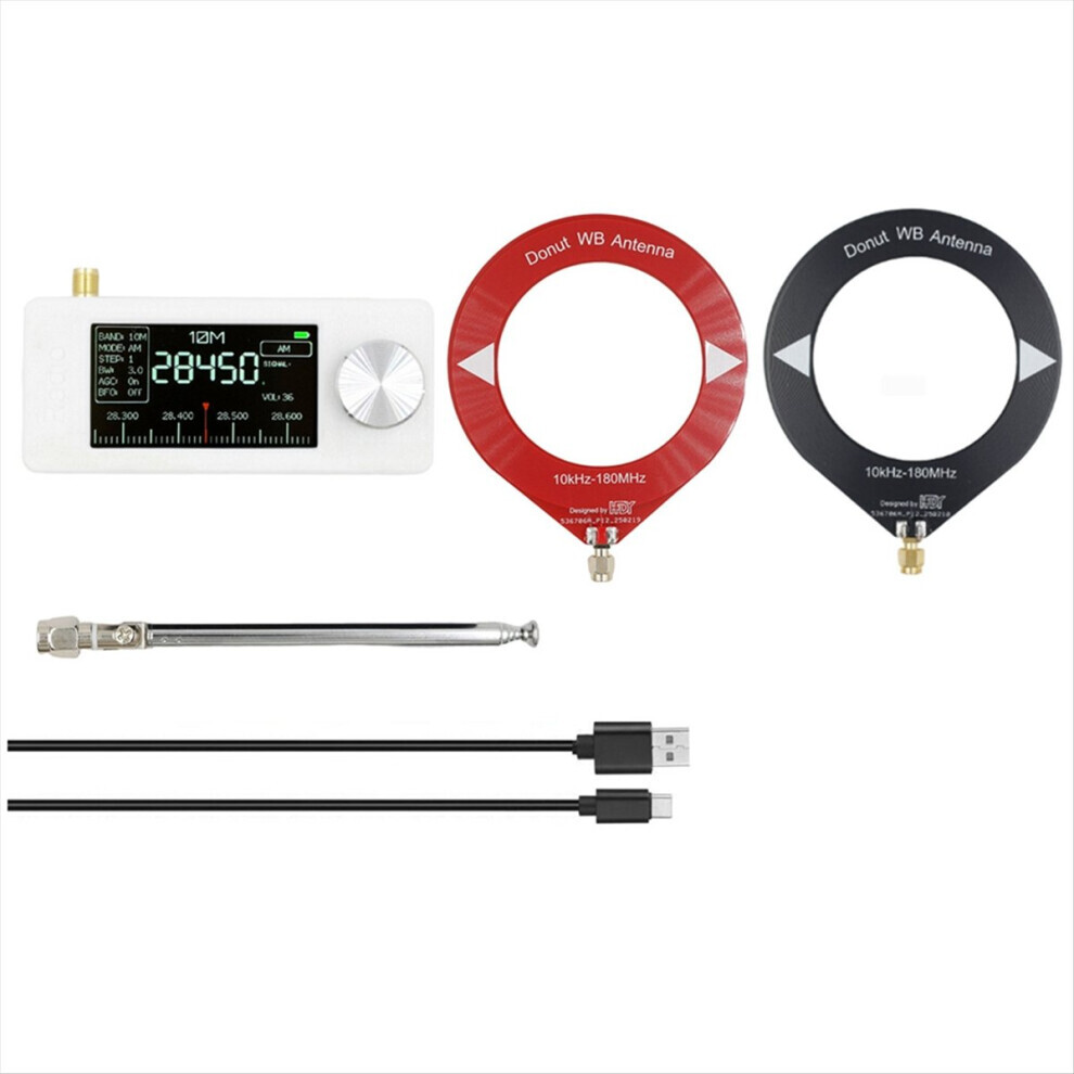 SI4732 Mini Radio Receiver 10Khz-180Mhz AM FM HF SW MW VHF with 3 PCS Antenna Pocket