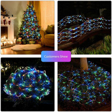 40Ft Solar Rope Lights 100 LEDs 8 Modes Waterproof Color Changing String