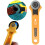 Rotary Cutter 28mm Patchwork Roller Wheel Stainless Steel Blade Plastic Handle Leather Fabrics Compatible Durable Design 4