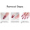 Gradient Pointed Fake Nails Tips Set 24pcs, Full Cover, Bright 18F745 6