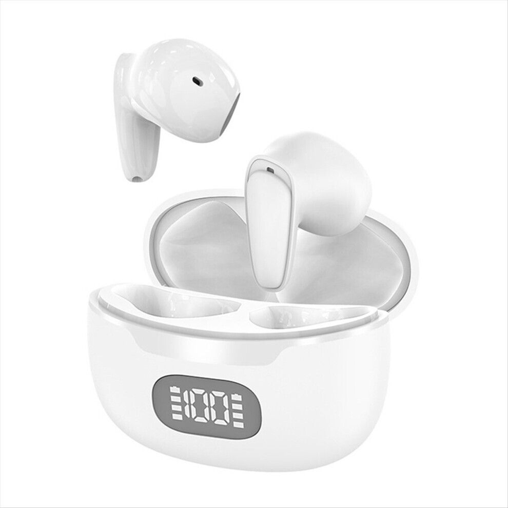 White B28 Two-Way Language Translator Earbuds Real-Time Translation With Anc Supports 74 Languages & 70 Accents