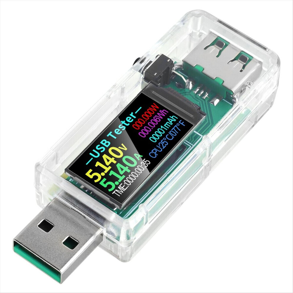USB Tester Power Meter, Multimeter 3.3-30V 0-5A Voltage Current Capacity Amp Volt Voltmeter Ammeter Detector