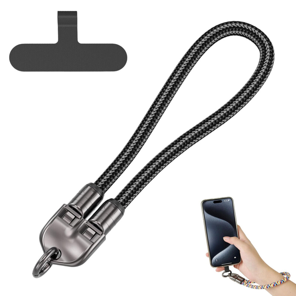 Usb C To Usb C Cable 240W Fast Charging Nylon Braided Bracelet Design 480Mbps Data Transfer 0.3M Black 9094768755792
