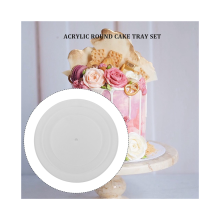 Acrylic Round Cake Discs Set,Buttercream Tiered Decorating Tools,Cake Circle Base Boards,Acrylic Scraper