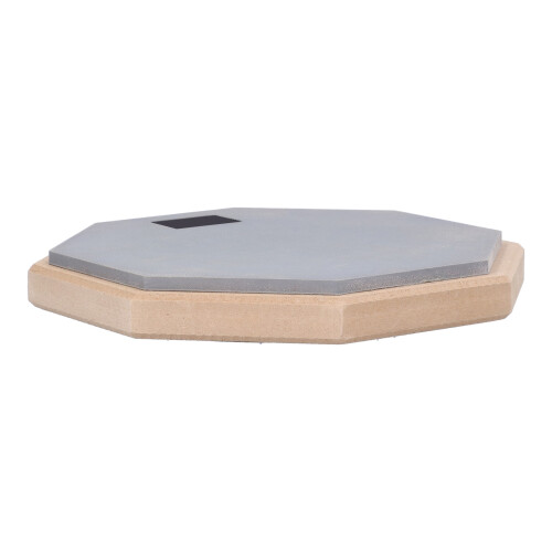 8in Wooden Dumb Drum Pad, Adjustable, Shock-Absorbent, Gray 2
