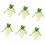 6Pcs Easter Carrot Shape Candy Bag Drawstring-yellow gingham 1