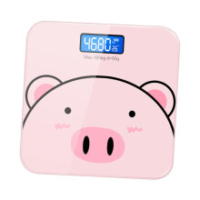 Cartoon Electronic Body Weight Scale USB Charging Bathroom Scale For Family Fitness Material And Precise Measurement