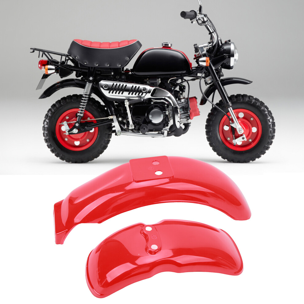 Motorcycle Fender For Z50 Z110 Z125 With 8/10In Wheels, Glossy Mud Guard Red 4351378533550