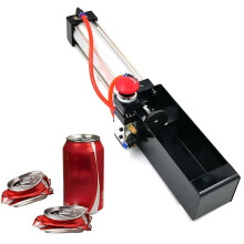 Pneumatic Aluminum Can Crusher 12oz 16oz Air Powered Heavy Duty Steel Frame for Quick Recycling