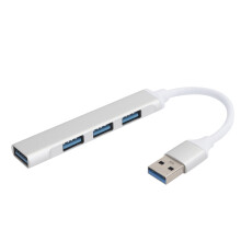 Hub USB com design ergonômico, transferência de dados em alta velocidade e ampla compatibilidade, ideal para laptops e desktops.