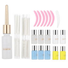 Kit profissional de lifting de cílios para resultados seguros e eficazes. Kit de permanente de cílios com ingredientes não tóxicos para uma