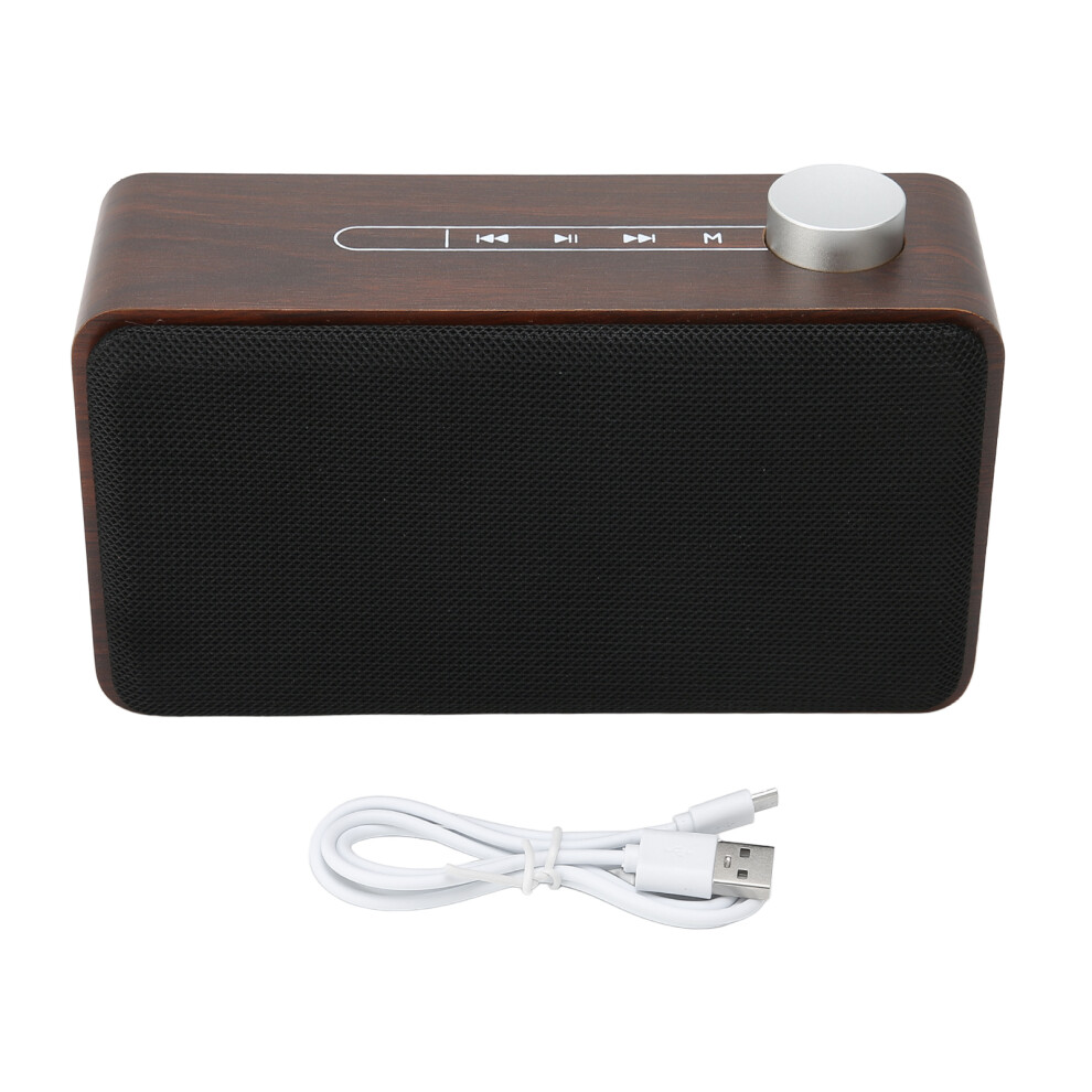 Retro Multimedia Bluetooth Speaker Wireless Stereo Sound Bass Enhancer Loudspeaker With Rotating Volume Control For Home Office Party Use 9169997857323