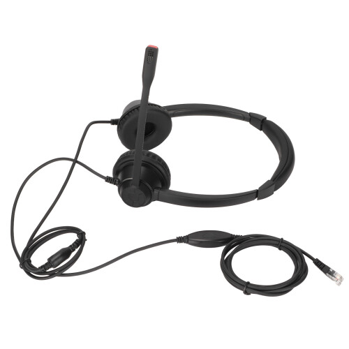 Ergonomic Foldable Headset For Clear Chat, Noise Cancelling Microphone With Adjustable Microphone, Comfortable Fit, Supports Speaker Volume Control, 1