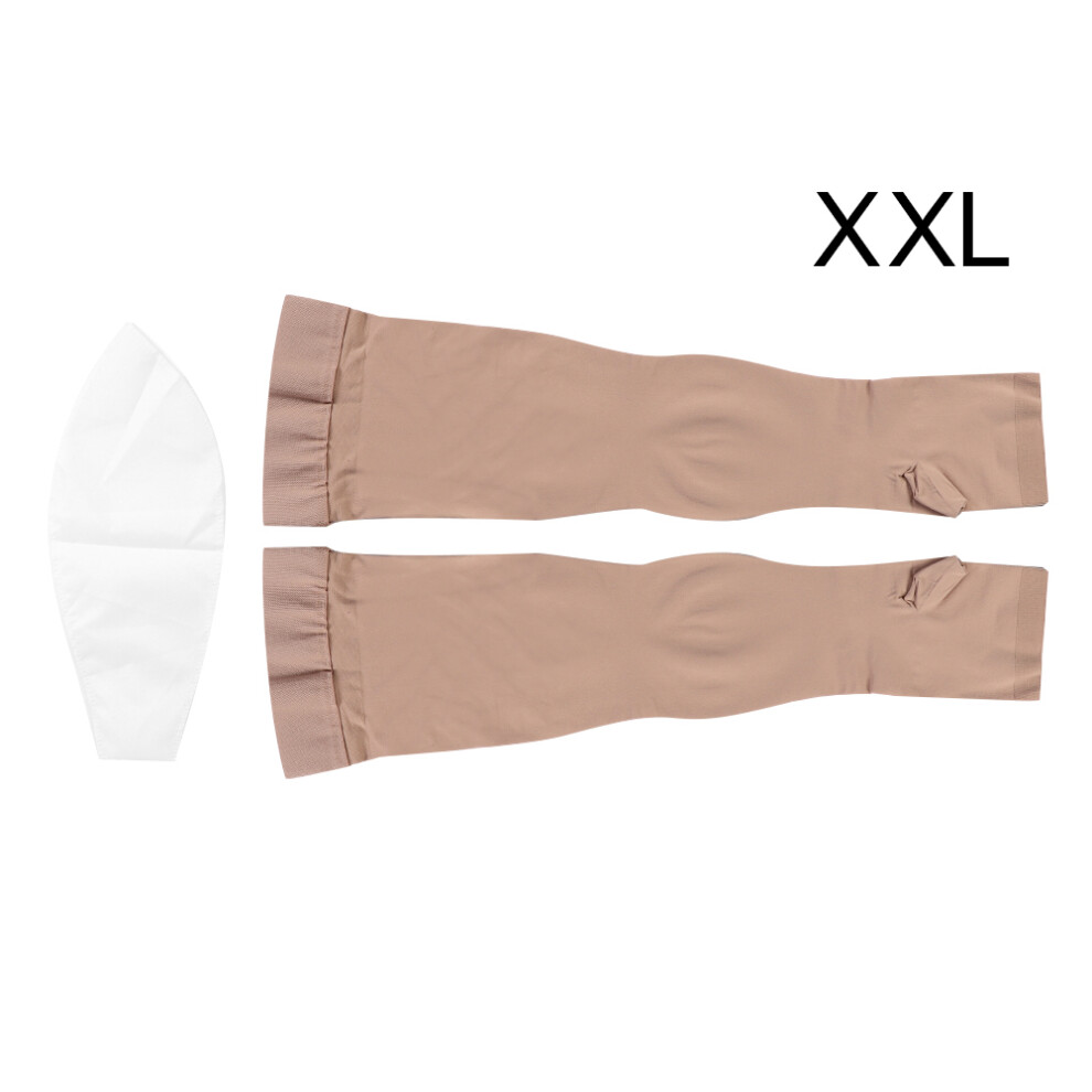 Comfortable Compression Socks for Swelling and Lymphedema, Non Slip Medical Sleeve for Improved Circulation, Supports Pregnancy Post Surgery Recovery