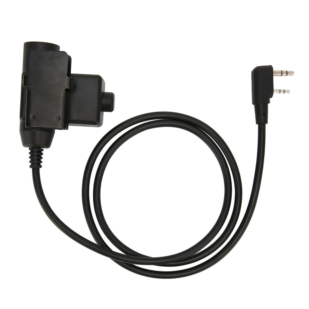Military-Grade Tactical Headset Adapter, Waterproof Reinforced Cable For High Flexibility, Metal Clip Offers Secure Mounting, Clear Sound In Noisy 9138057327168