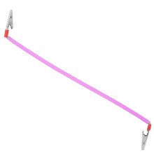 Portable Dental Bib Clip Holder Plastic Metal Purple for Oral Care