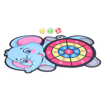 Children Elephant Dartboard Set with Hook & Loop, 3 Stick Balls, Flannel, 68g