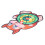 Children Indoor Dartboard Set with Squirrels Shape Hook and Loop Ball, 68g 11