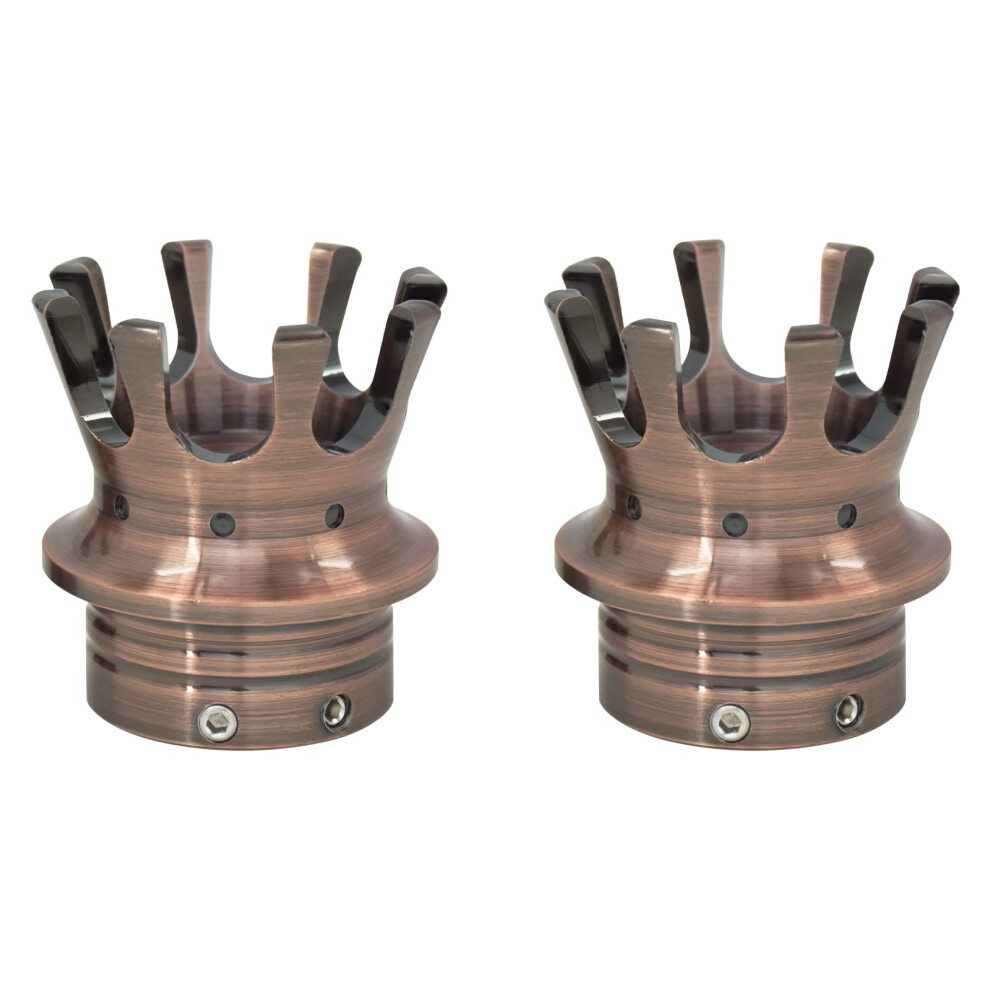 Front Axle Nut Covers Crown Style Fit For Harley Softail Dyna Touring 20022020 Rust Resistant Bronze 9094768764916