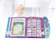 Children's Electronic Sound Book - Blue, 25x22cm ABS Material Educational Toy